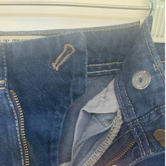 Free People We The Free Wide Leg NWOT Jeans 29 Blue Equinox Parachute High Rise - Picture 5 of 13